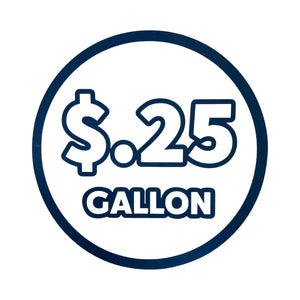 25 cents a gallon price graphic