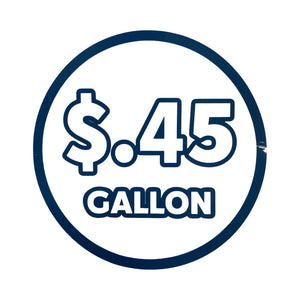 45 cents a gallon price graphic