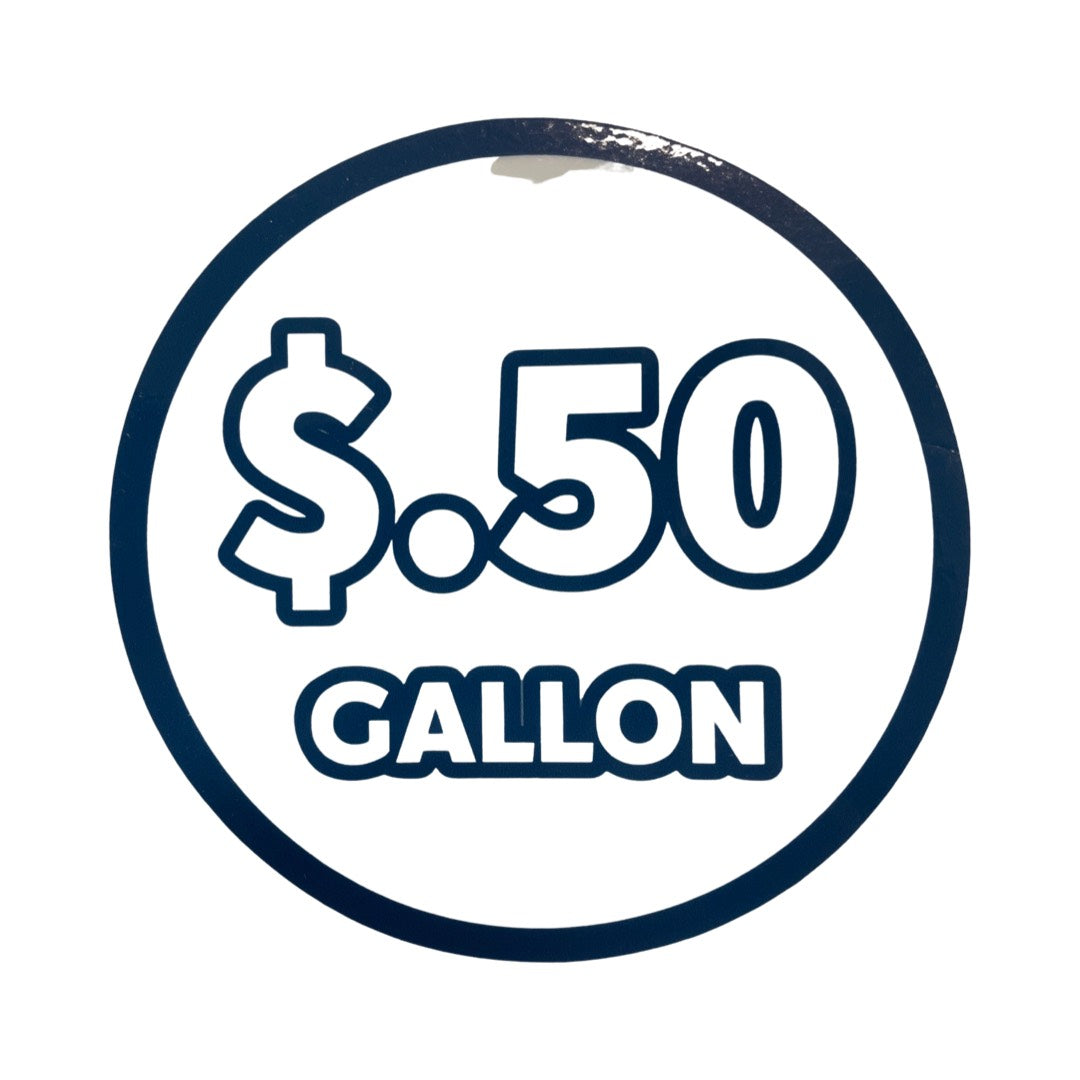 50 cents a gallon price graphic
