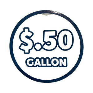 50 cents a gallon price graphic
