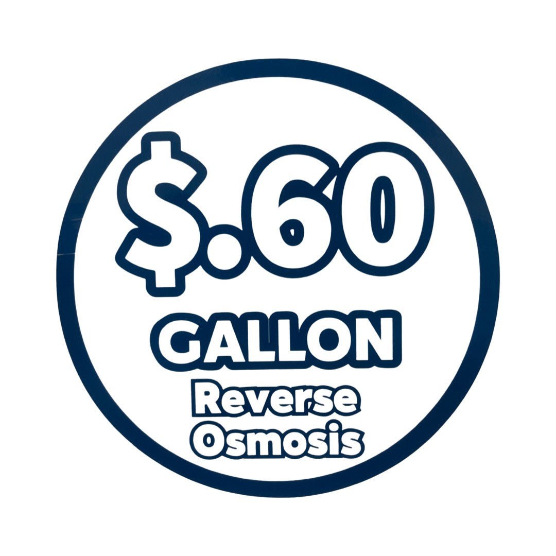60 cents a gallon Revers Osmosis price graphic