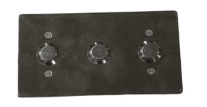 BC1000 Stainless Steel 3 Button Conversion Plate
