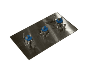 BC1000 Stainless Steel 3 Button Conversion Plate