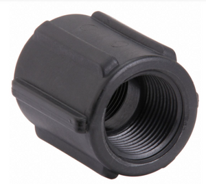 1/2" FPT Black Poly Coupler